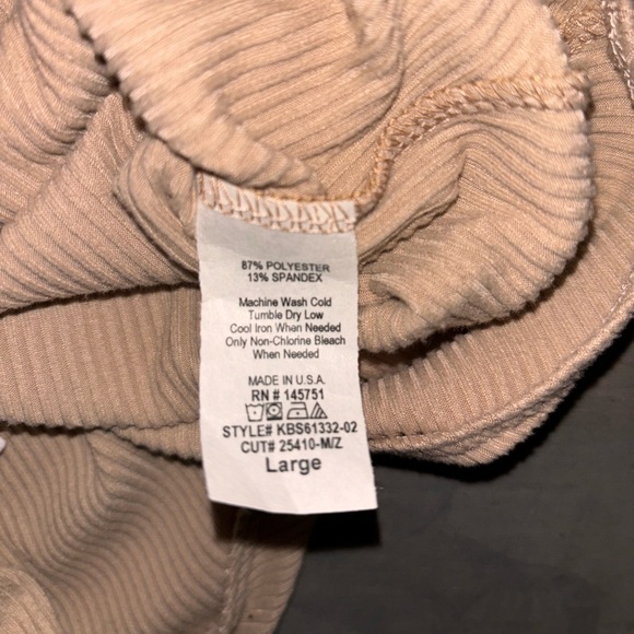 Tan Ribbed Bodysuit - Picture 6 of 6